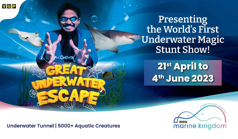 VGP Marine Kingdom presents World's First Underwater Magic show - Vimarsana News