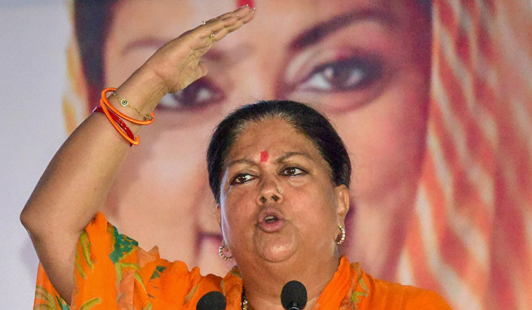 Jay Raje Raje imposing 'curfew-like' environment for her rallies, says Congress ...