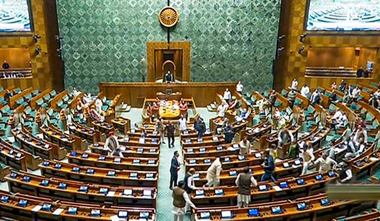 Washout in LS, RS proceedings amid opposition protest seeking Shah's reply on security breach - Vimarsana News
