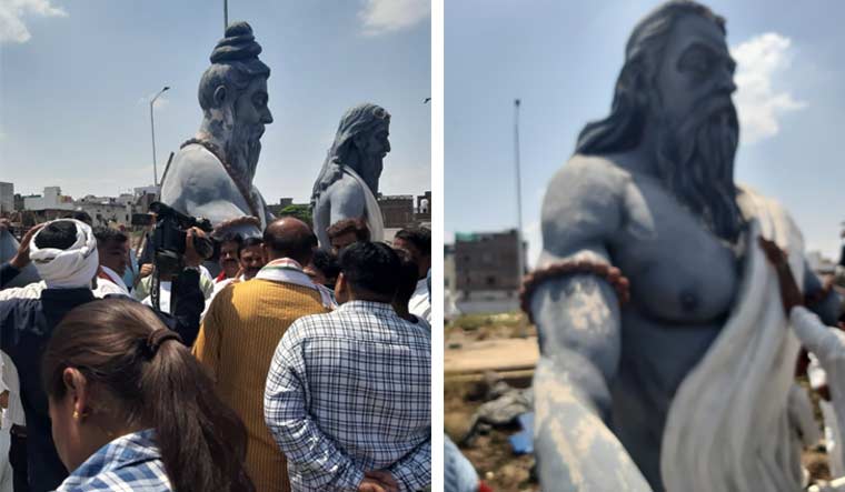 Idols' collapse in MP's Mahakal corridor: Congress alleges corruption; govt denies - Vimarsana News