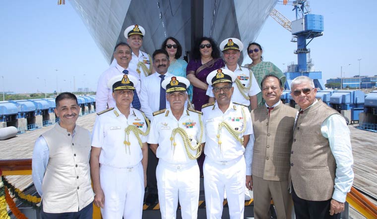 GRSE launches two warships, lays keel of third on same day - Vimarsana News