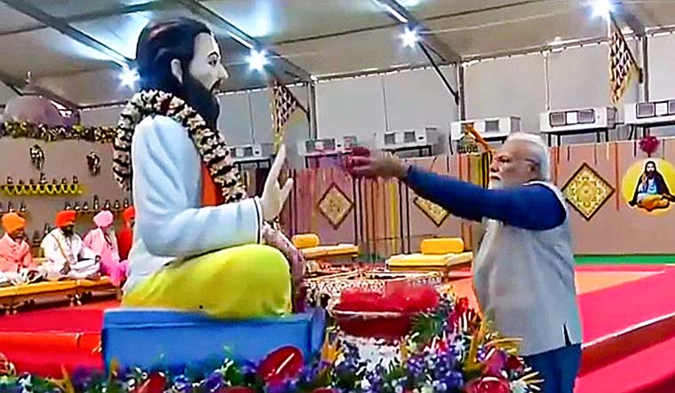 PM Modi lays foundation stone of temple-cum-memorial of Sant Ravidas in Madhya Pradesh - Vimarsana News