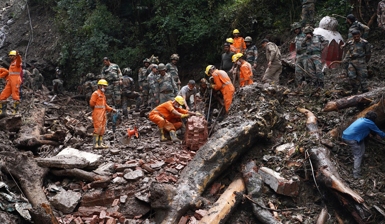 Rescue operations continue in Shimla at temple collapse site ...