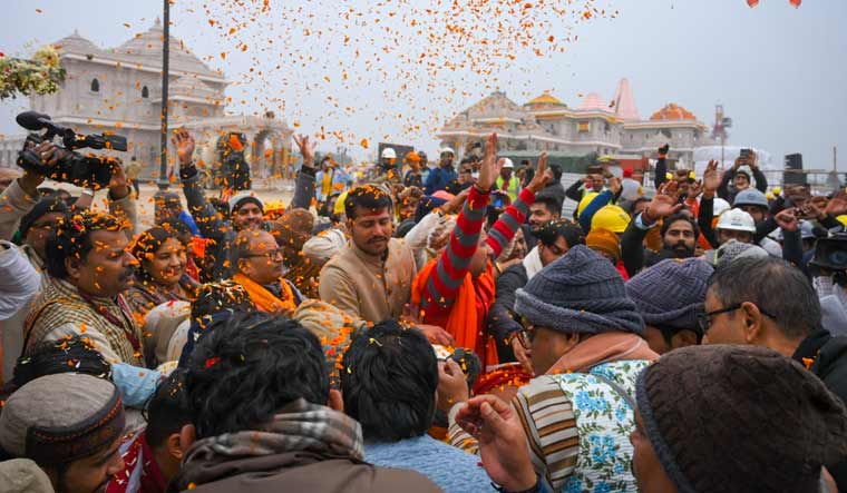 Ram Mandir: Ayodhya abuzz with religious fervour on the day before 'Pran Pratishtha' - Vimarsana News