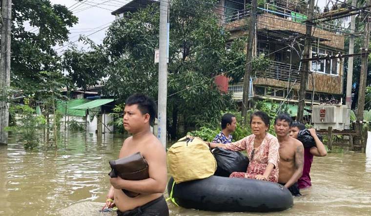 Heavy flooding in southern Myanmar displaces more than 10,000 people ...