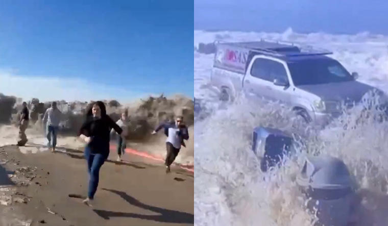 Watch: High surf warnings issued in California as massive waves hit coastal cities - Vimarsana News