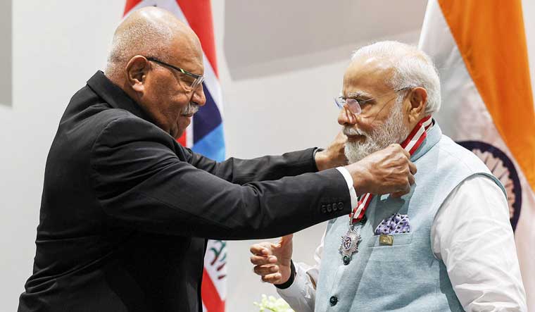 PM Modi conferred with highest honours of Papua New Guinea, Fiji - Vimarsana News
