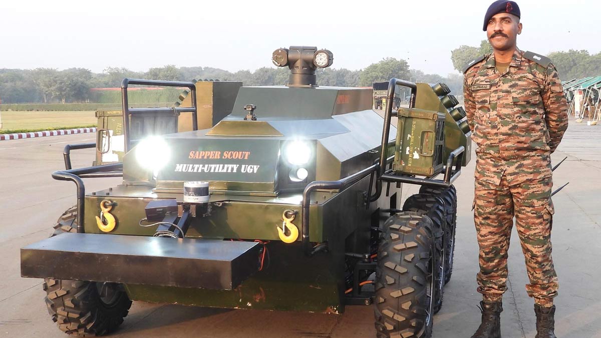 Meet 'Sapperscout 2.0', the war robot developed by Major Rajprasad RS of Indian Army, that can scout, supply and save lives