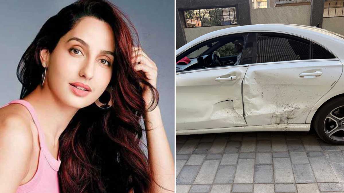 Actress Nora Fatehi’s car hit by drunk driver in Mumbai’s Amboli