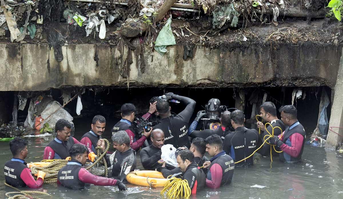 Kerala: Body of missing sanitary worker found in canal after 46-hour ...