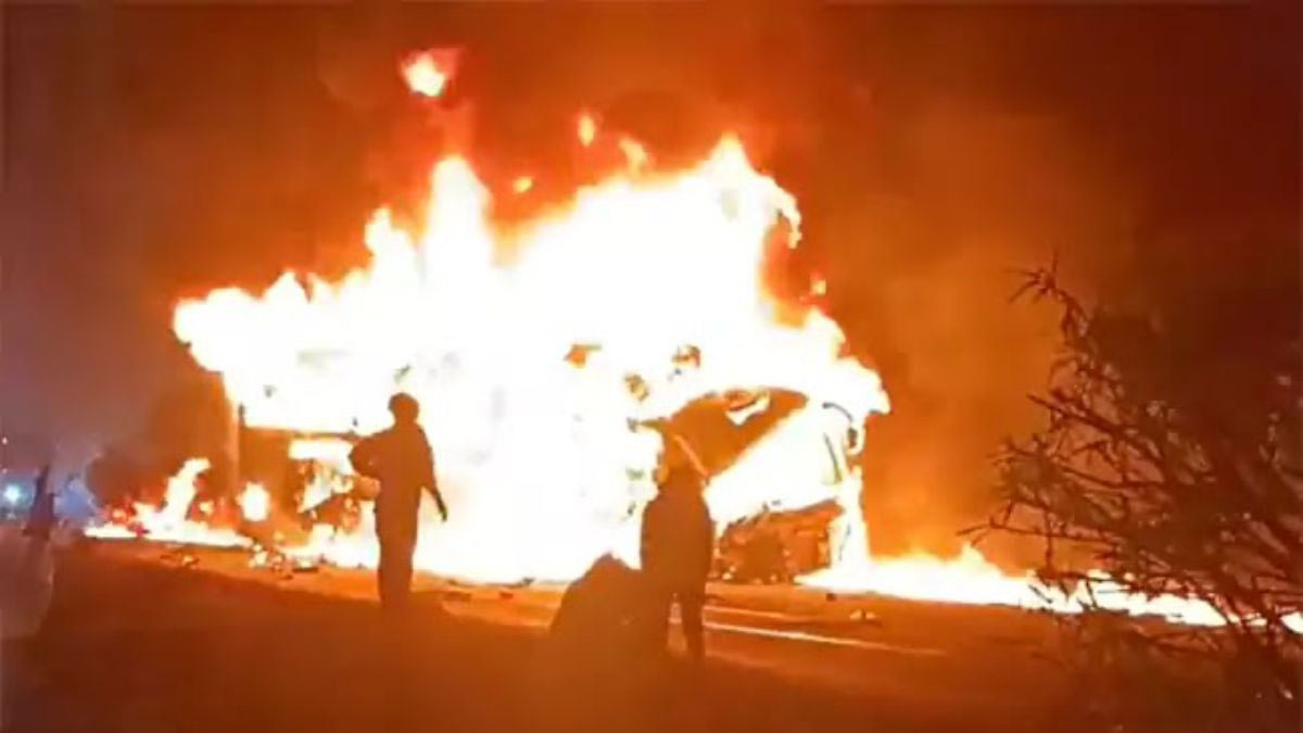 Karnataka: 10 feared dead in bus-truck collision in Chitradurga; most victims burnt alive