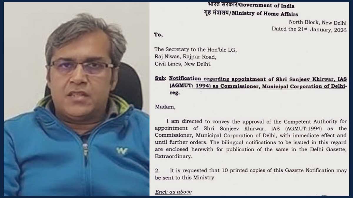 Who is Sanjeev Khirwar? The IAS officer, transferred after dog-walking row, now leading Delhi's MCD