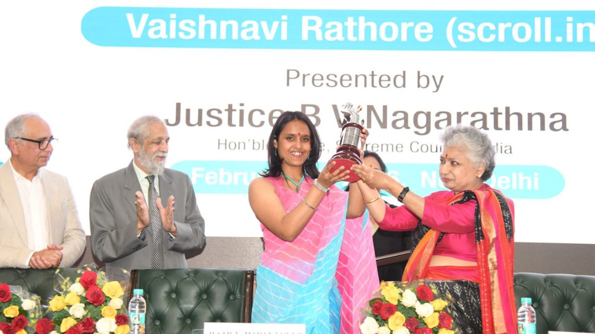 IPI-India award honours Vaishnavi Rathore; Justice B.V. Nagarathna ...