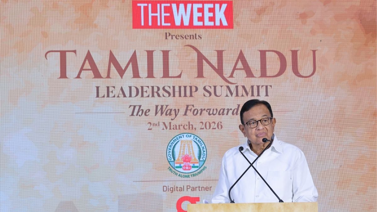 Chidambaram slams BJP’s ‘double-engine government’ as anti-federalism | THE WEEK Tamil Nadu Leadership Summit