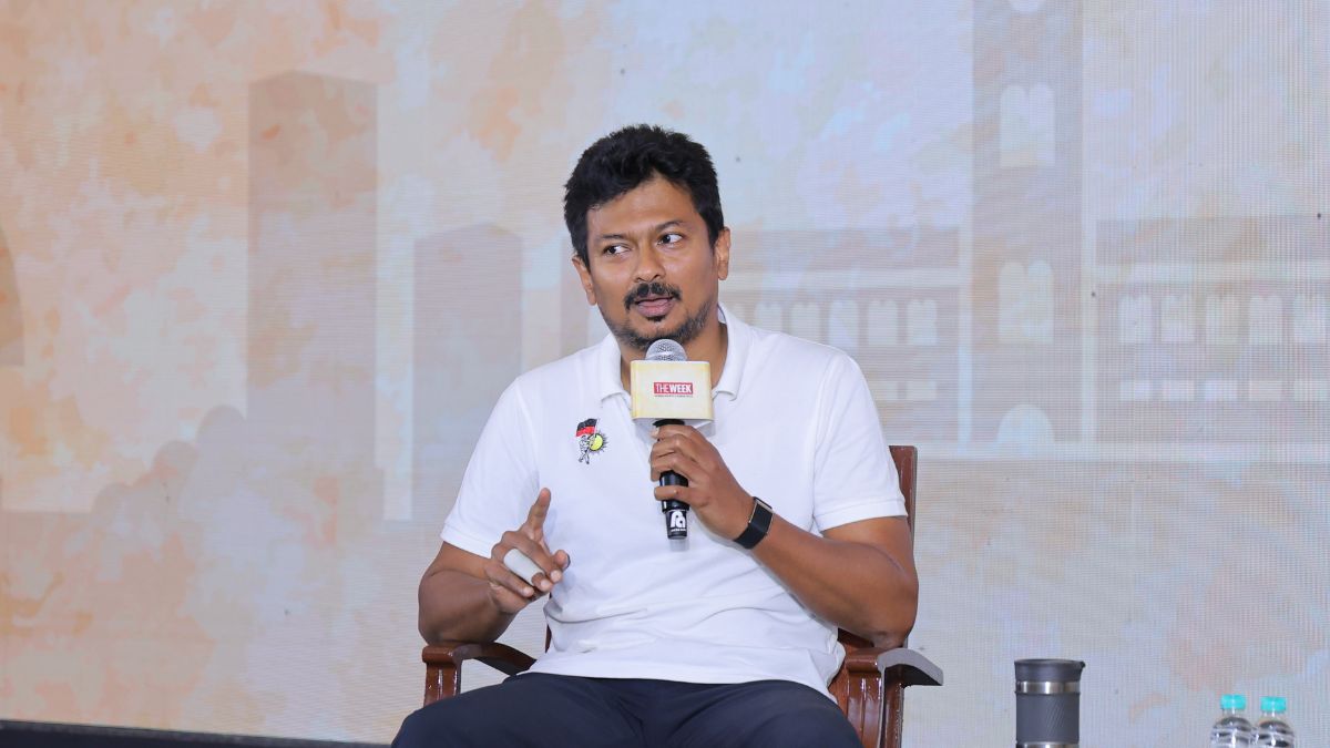 THE WEEK Tamil Nadu Leadership Summit |  Udhayanidhi Stalin says youth will reject hate politics and linguistic imposition