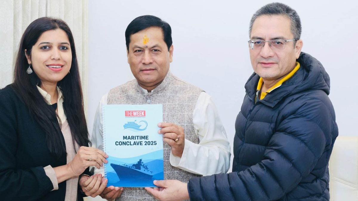 THE WEEK Maritime Conclave 2025 report handed over to Union Minister Sarbananda Sonowal