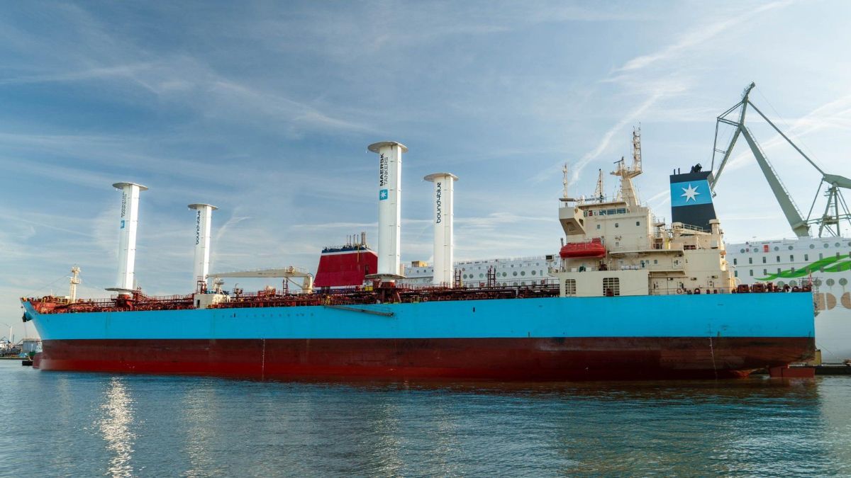 VIDEO | What are eSails? Maritime firm bound4blue fits Maersk tanker 'Trieste' with 4 suction sails: Why it matters