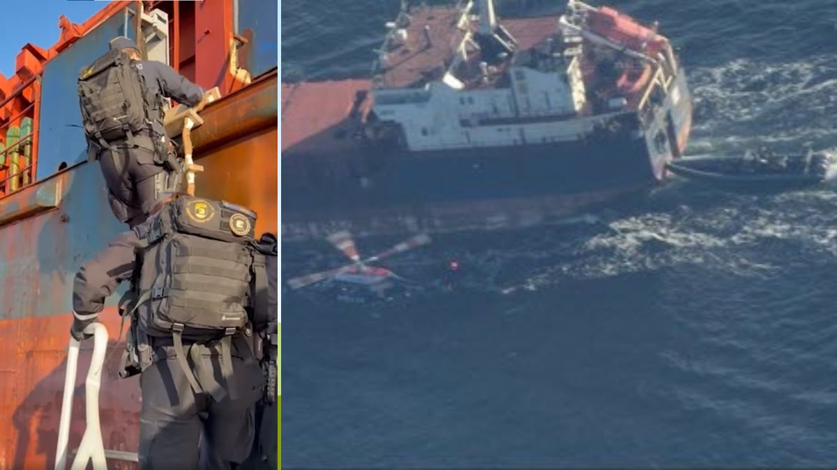 WATCH | Swedish Coast Guard detains cargo ship 'Caffa', arrests 1 crew member under Op Black Coffee