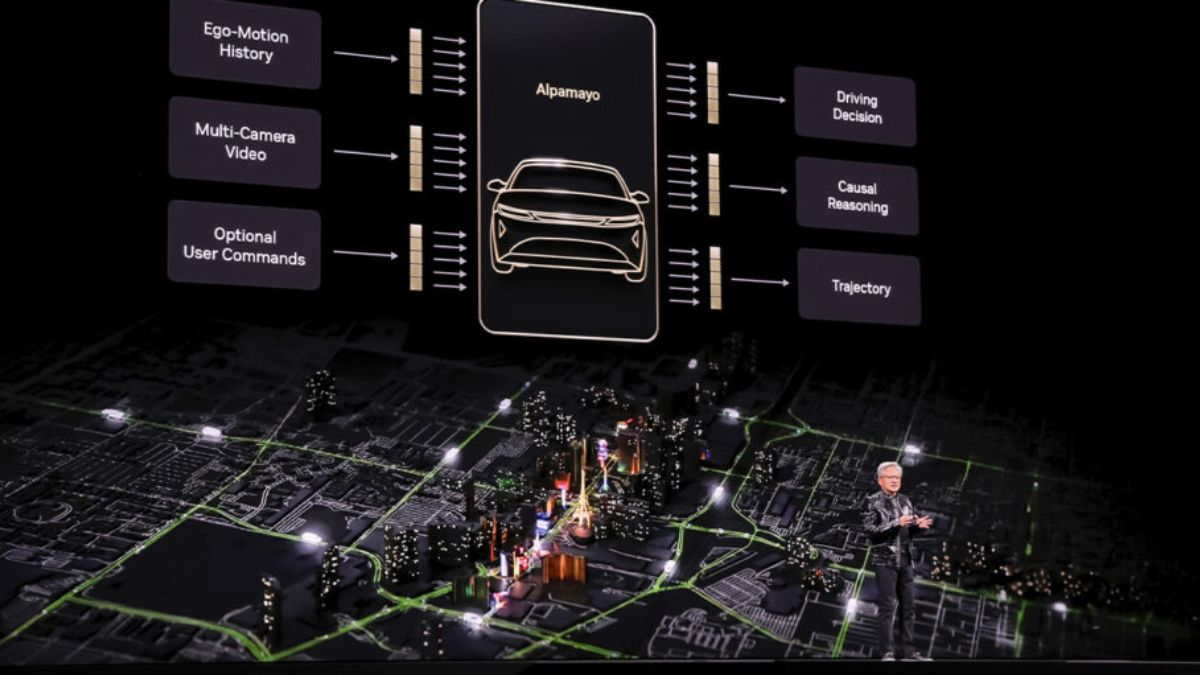 Nvidia CEO Jensen Huang launches Alpamayo, new AI platform for self‑driving cars